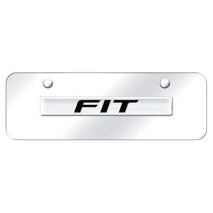 Chrome Name on Chrome Mini License Plate - Officially Licensed for Honda Fit
