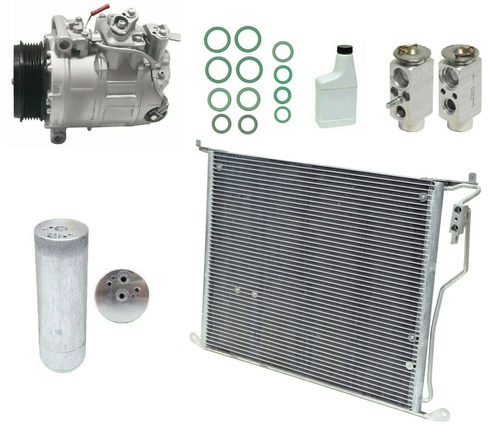 AC Compressor Kit with Condenser Replacement for Dodge Dakota (1997–2004)