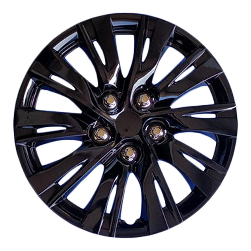 10 Double Spoke Gloss Black Wheel Covers Set of 4 for Toyota Camry (16") (2007–2011)