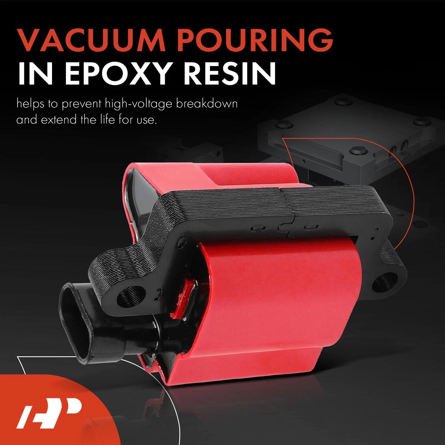 8x Red Ignition Coil for Chevy Silverado 1500/2500 (1999–2006)
