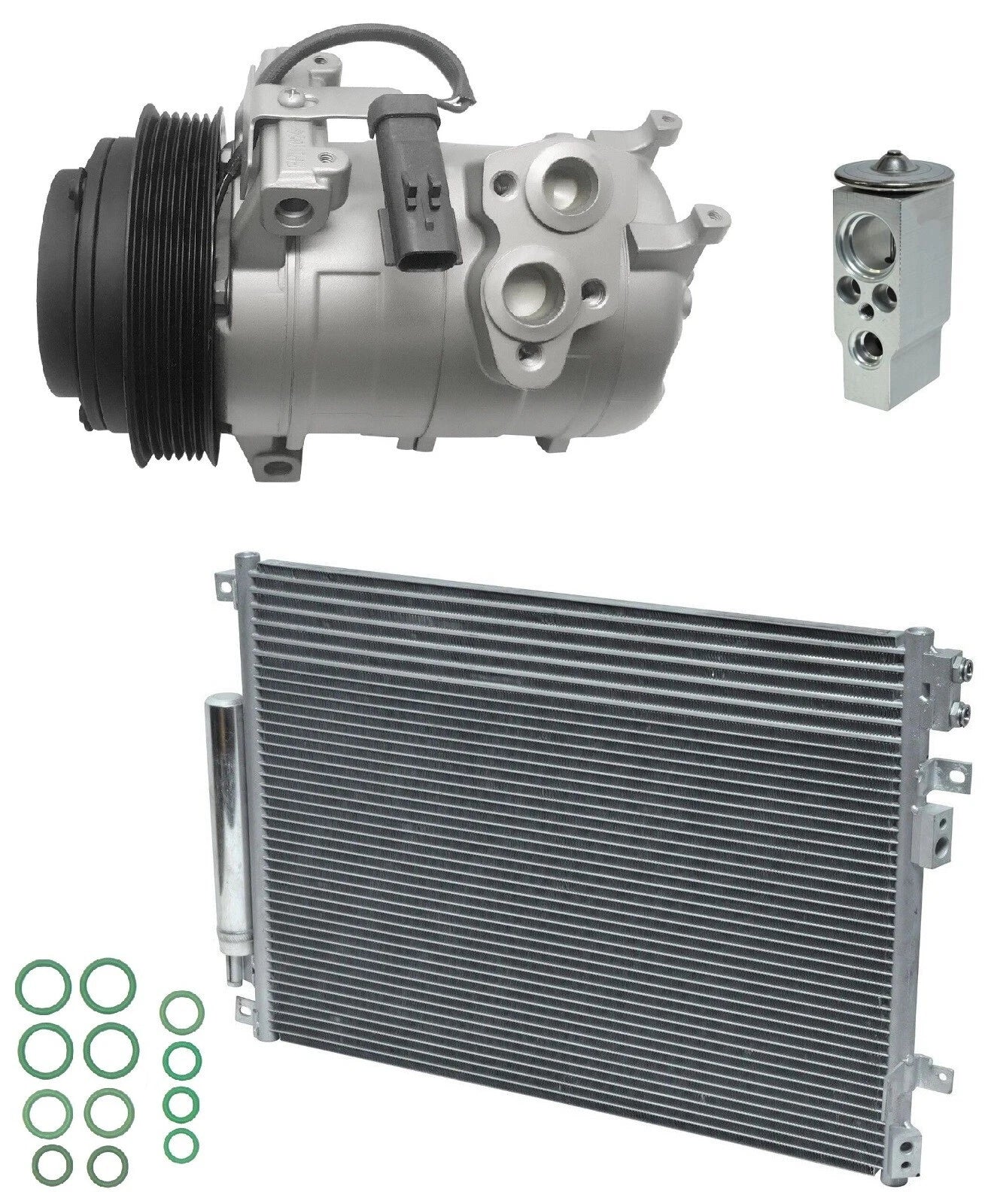 AC Compressor Kit With Condenser for Chrysler 300 3.5L (2009–2010)