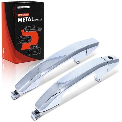 2X Front Metal Exterior Door Handle for Chevrolet GMC