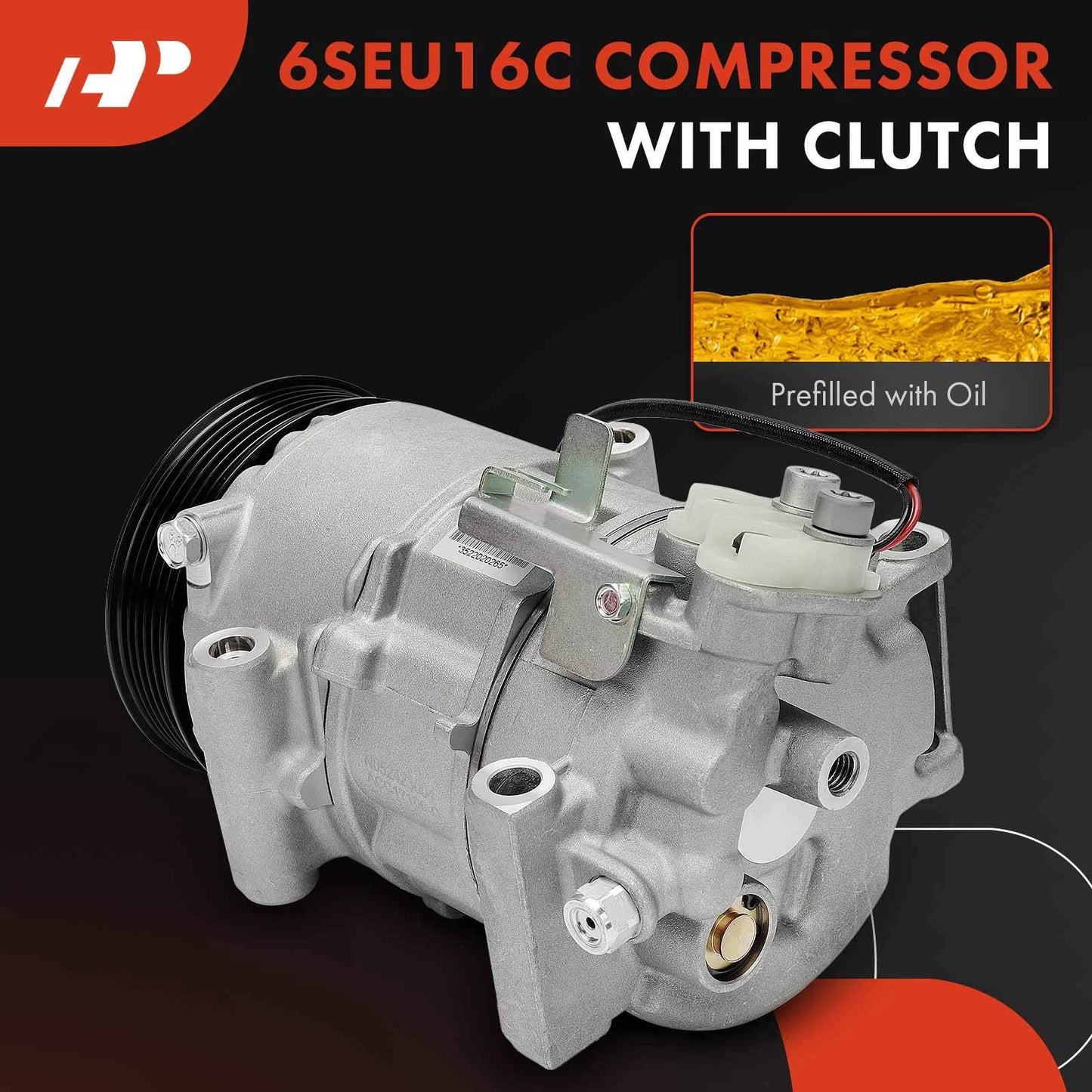 A/C Compressor with Clutch for Mercedes-Benz A-Class B-Class (2009–2012)