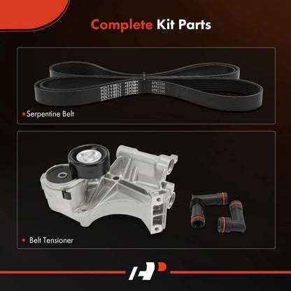 2X Serpentine Belt Drive Component Kit for Buick Lucerne (2006–2008)