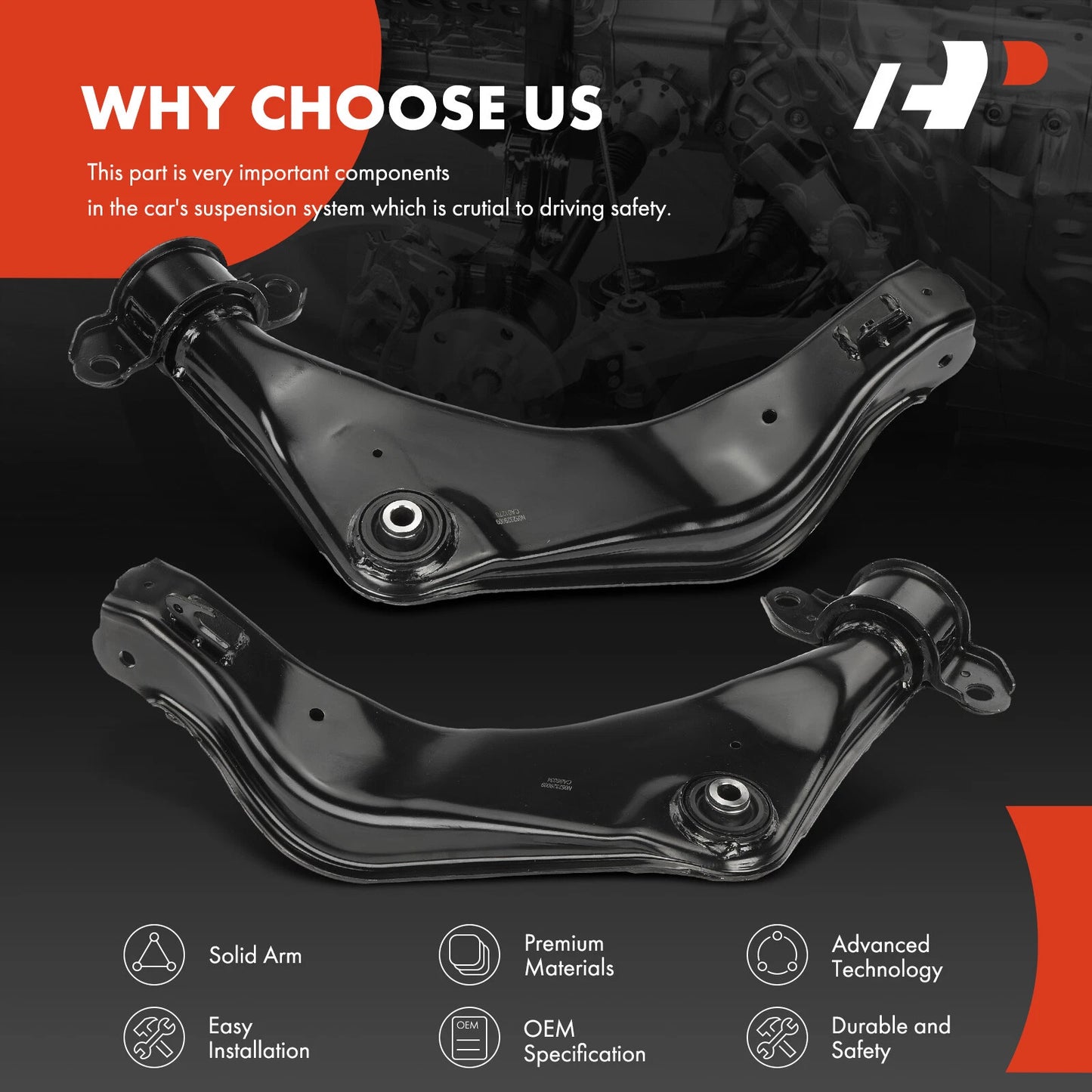 2X Rear Upper Side Control Arm for Chevy Camaro (2012–2015)