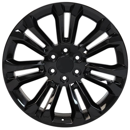 Gloss Black Wheel 22 Inch Replacement for 1992–1994 Chevy Blazer