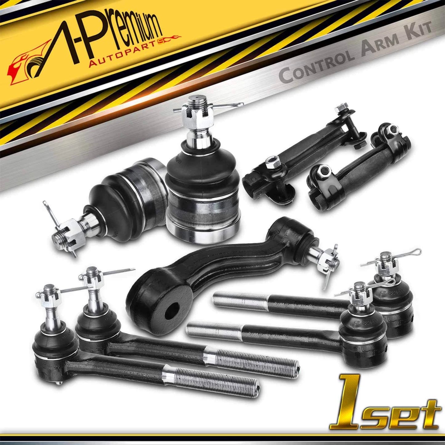 9x Front Tie Rod End with Ball Joint for Chevrolet C1500 Tahoe GMC C3500