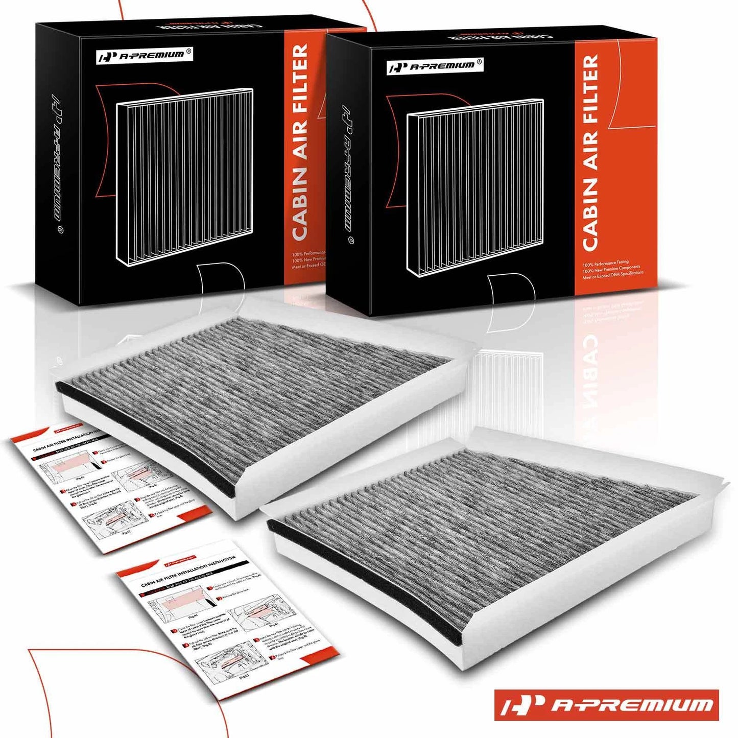 2X Activated Carbon Cabin Air Filter for Mercedes-Benz CLS550 (2007–2011)