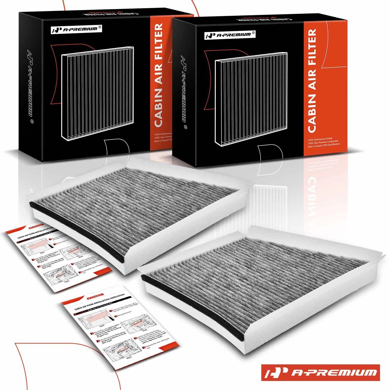 2X Activated Carbon Cabin Air Filter for Mercedes-Benz CLS550 (2007–2011)