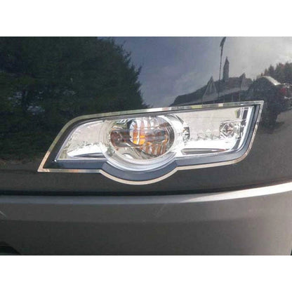2pc Chrome Front Foglight Surrounds for 2009-2012 Chevy Traverse