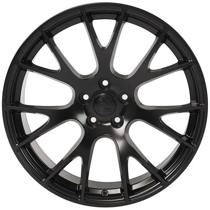 22 Inch Satin Black Wheel for 2005–2011 Dodge Dakota Heavy Duty