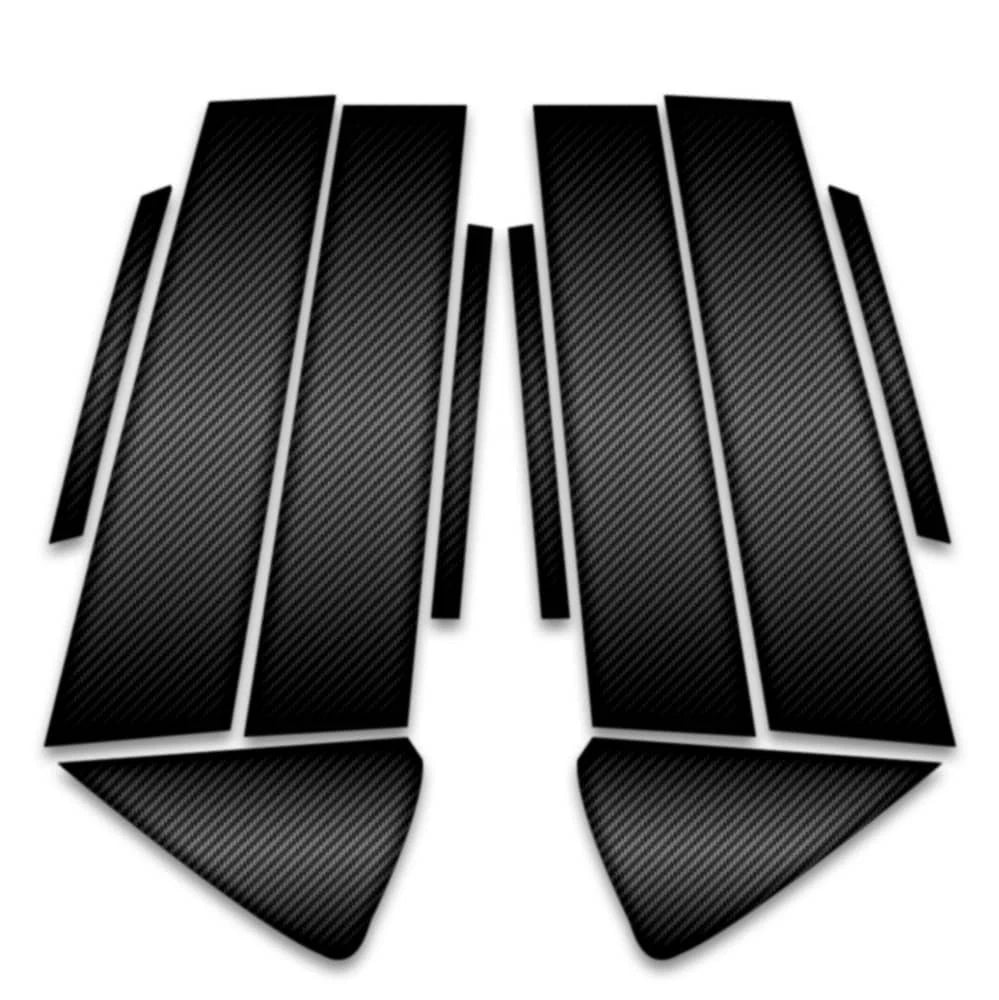 10pc Carbon Fiber Pillar Post Covers for 2016-2019 Chevrolet Volt