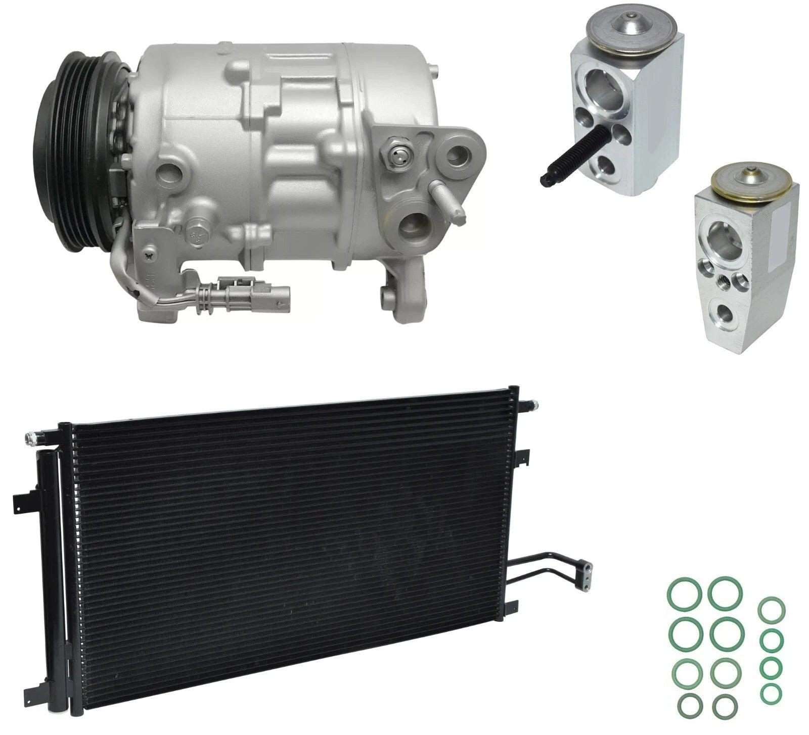 AC Compressor Kit With Condenser for GMC Yukon XL 5.3L 6.2L (2015–2019)