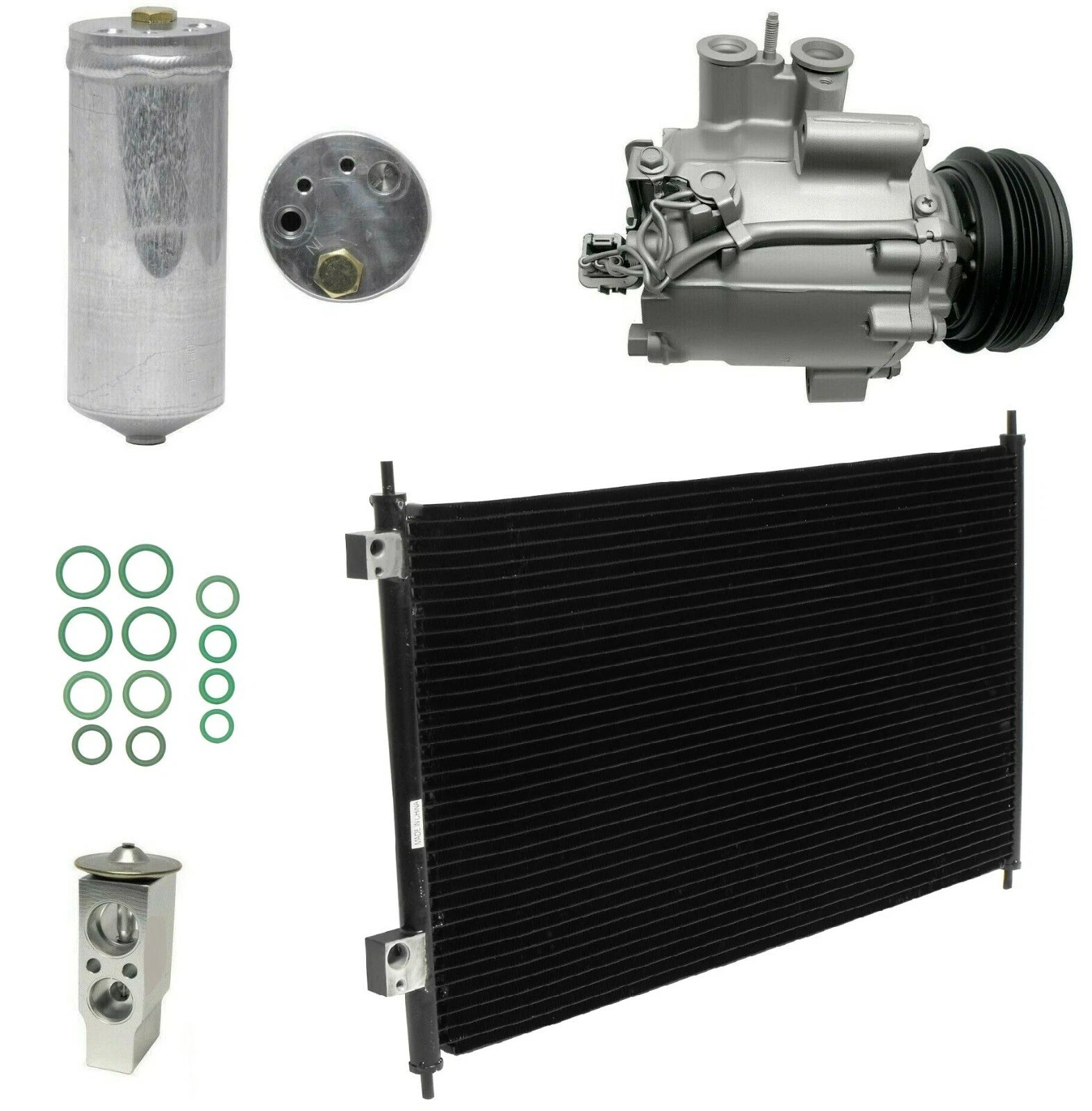 A/C Compressor Kit With Condenser for Honda Civic Hybrid (2003–2005)