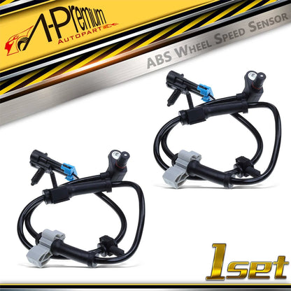 2X Front ABS Wheel Speed Sensor for Chevrolet Silverado 1500 (2001–2007)