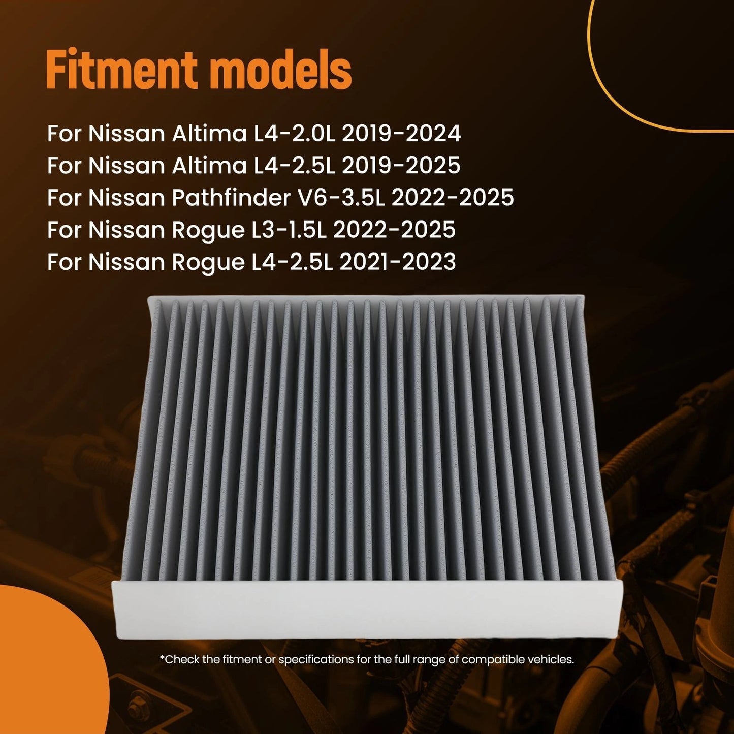 Cabin Air Filter for Infiniti QX50 (2019–2025)