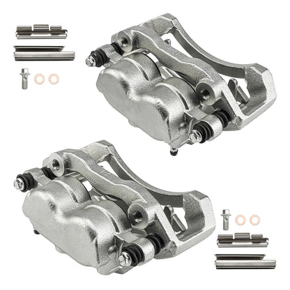 2x Front Brake Caliper w/ Bracket for Dodge Durango (2004–2006) & Ram 1500 (2004–2006)