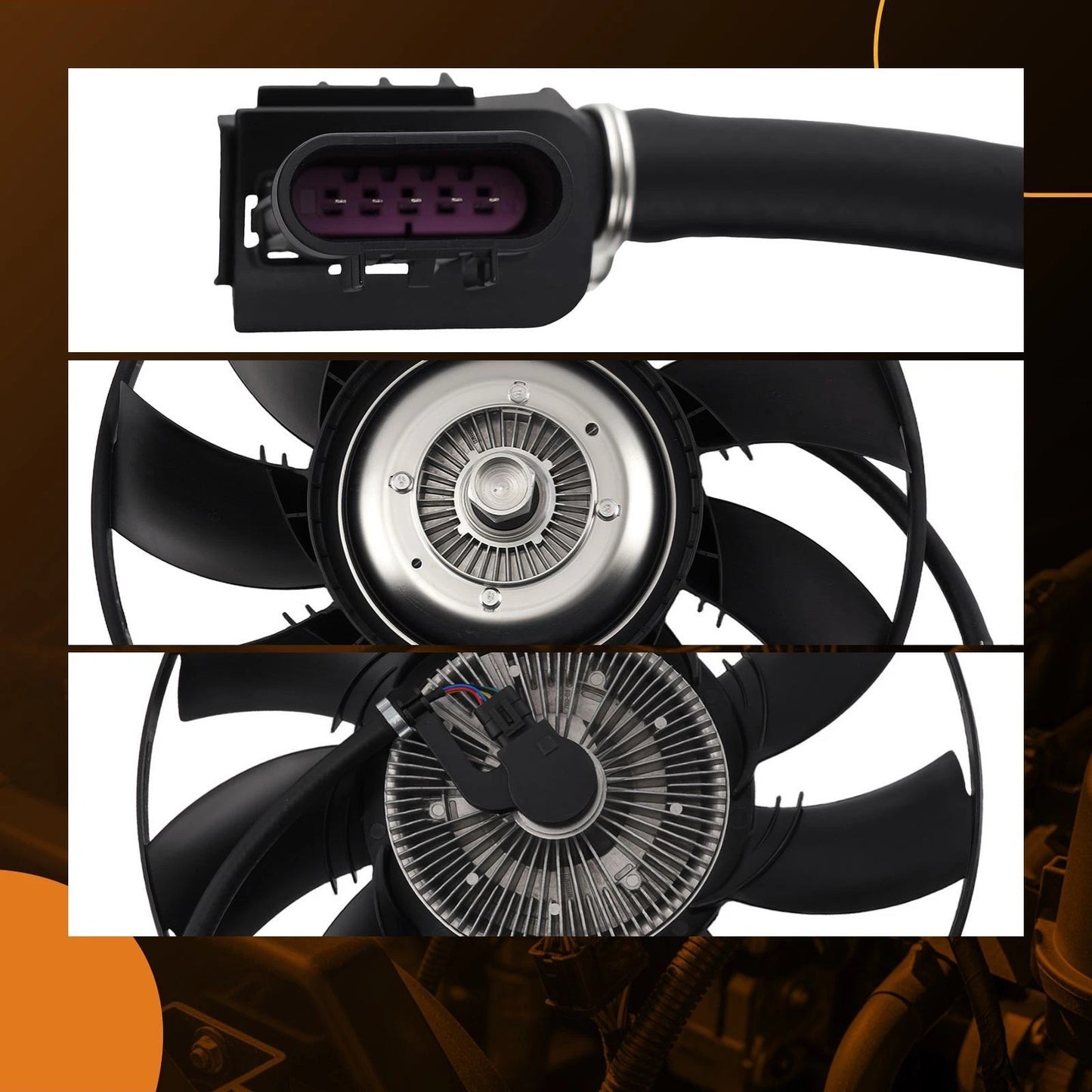 Electric Cooling Fan for Land Rover LR3 LR4 Range Rover Sport (2005–2015)