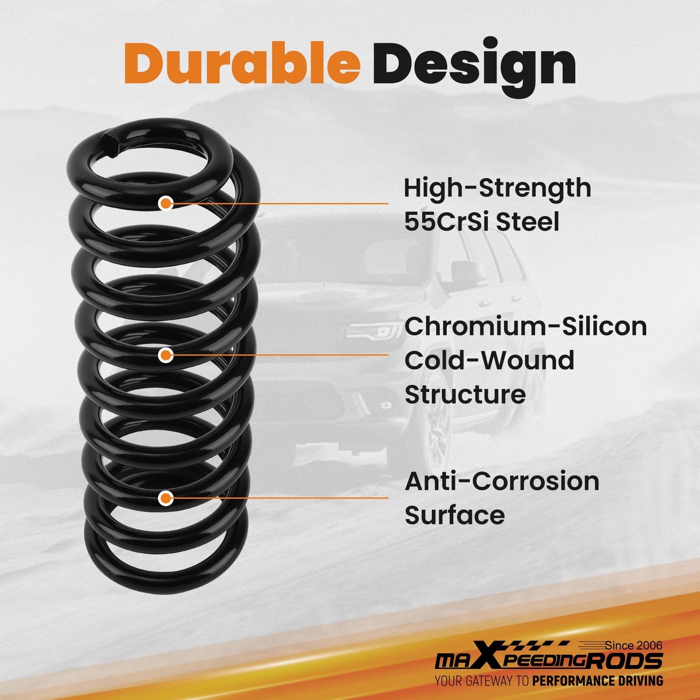2" Drop Coil Springs for Ford F-150 (2004–2013) Front Lowering Kit
