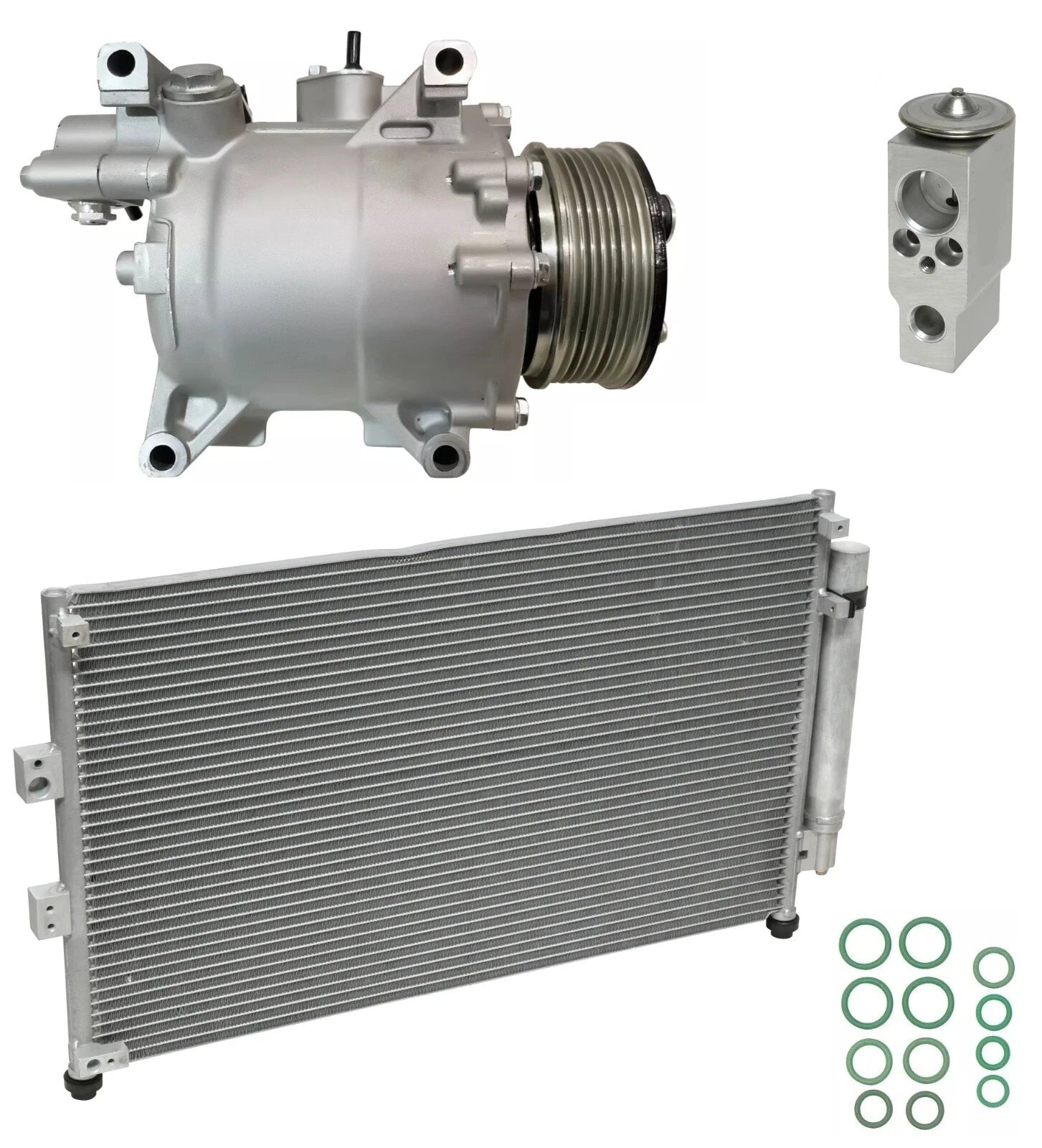 A C Compressor Kit With Condenser for Honda Civic Sedan 2.0L (2008–2008)