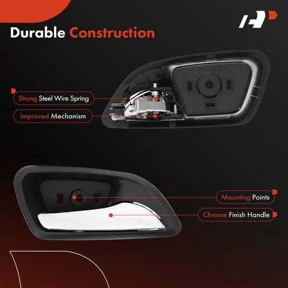 2X Front or Rear Interior Door Handle for Chevy Cruze (2011–2015)