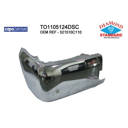 Bumper End Replacement Rear Passenger for Chevrolet Silverado (2019–2024)