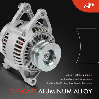 Alternator for Dodge Ramcharger Dakota (1990–1991) 90A 2-Groove Pulley