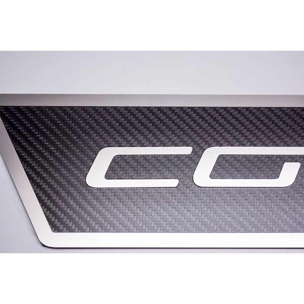 Carbon Fiber Outer Door Sills with Corvette Inlay for 2005–2013 Chevy Corvette