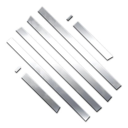 Diamond Grade 8pc 3" Accent Trim for 2020-25 Silverado 2500 HD Crew Cab 6.5' Bed