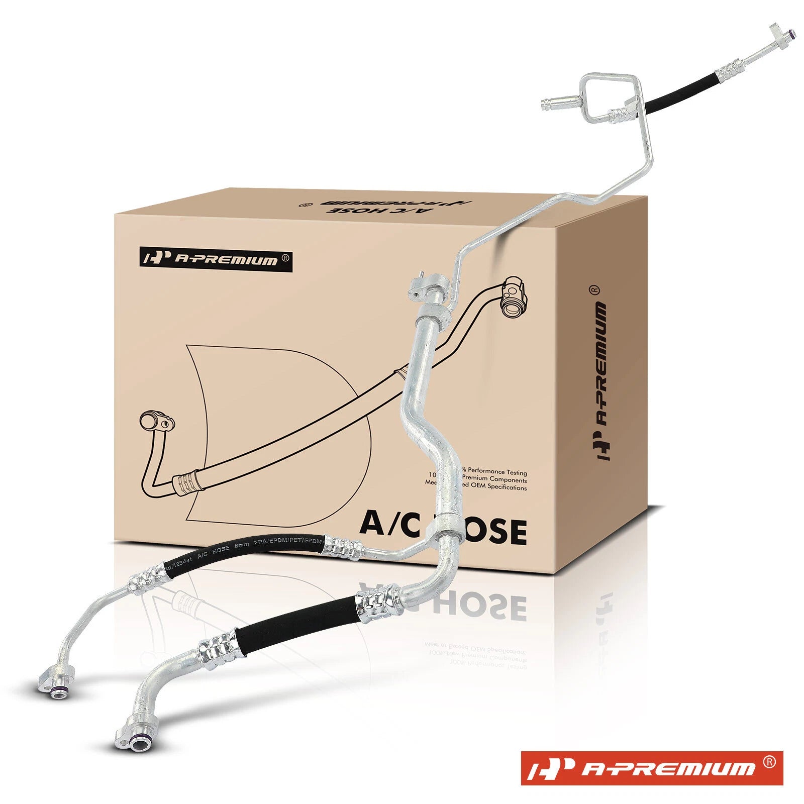 A/C suction and liquid line hose for Mercedes-Benz GL350 GL450 (2007–2019)