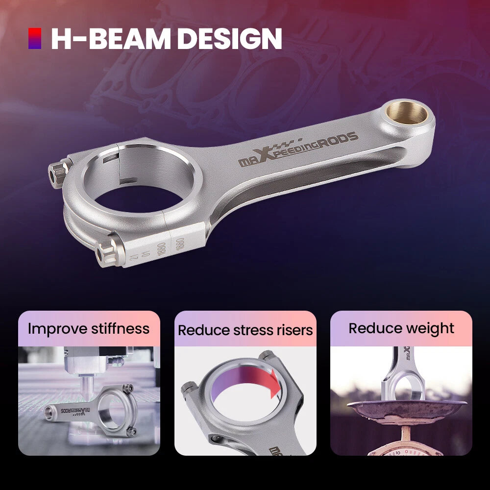 Forged Connecting Rods and ARP Bolts for Nissan QR25DE Altima Frontier (2002–2019)