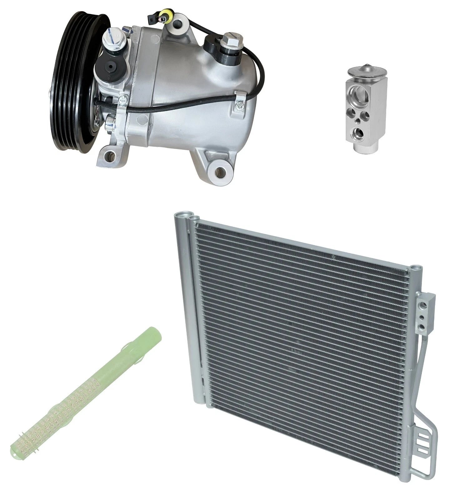 AC Compressor Kit With Condenser for Smart Fortwo 1.0L (2012–2014)