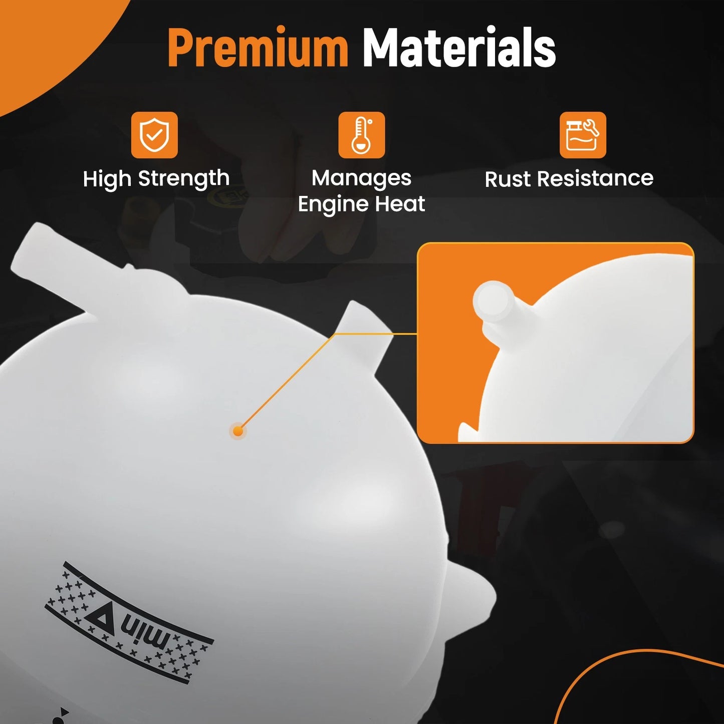Coolant Expansion Tank for Audi TT Quattro and VW Golf (1999–2015)