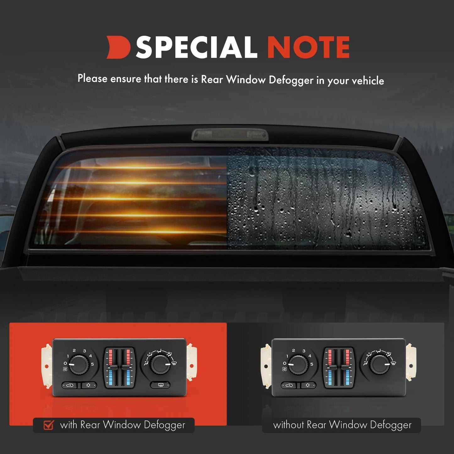 A/C & Heater Climate Control Module for Chevy Trailblazer (2002–2009)