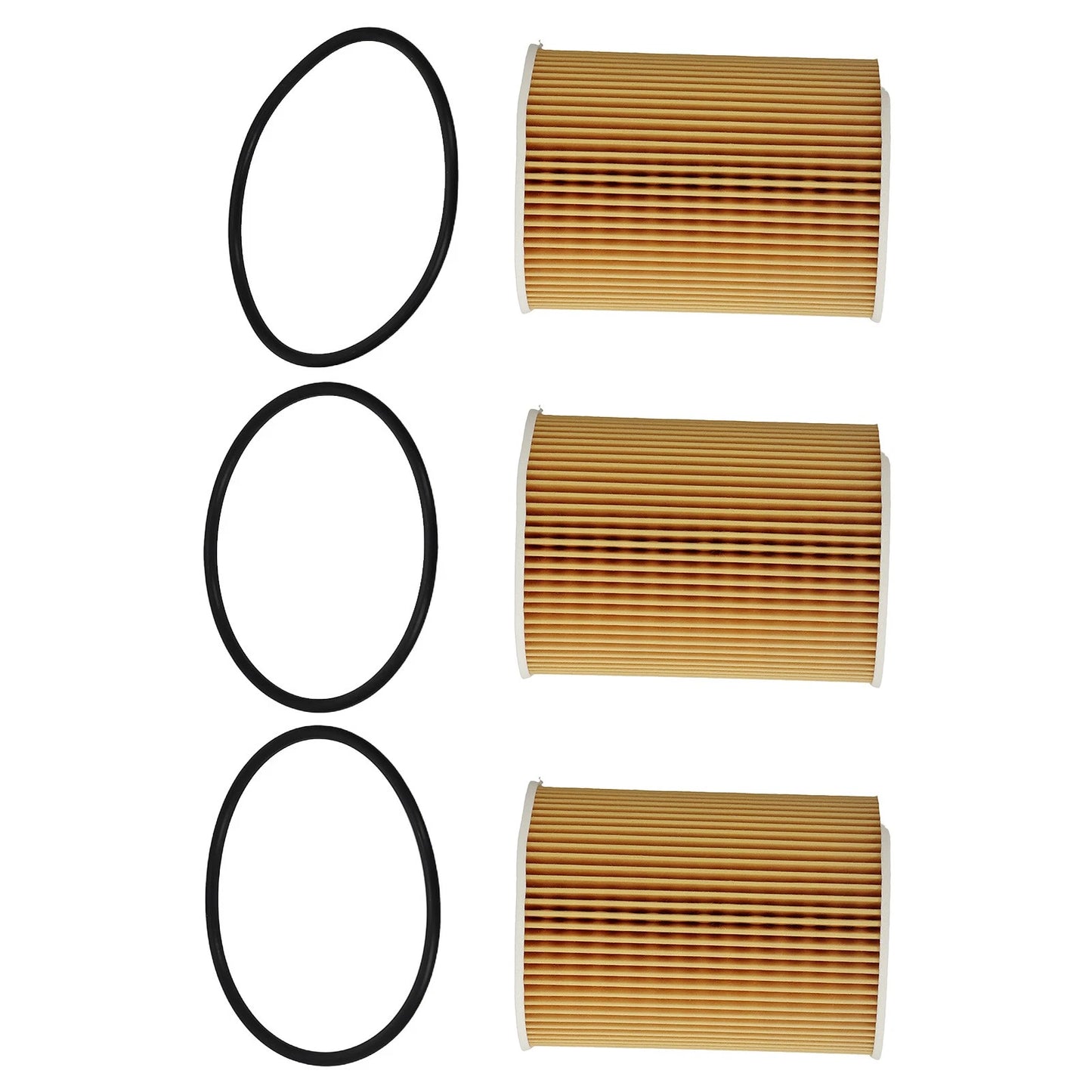 Engine Oil Filter Kit for Porsche 911 2009-2019 Cayenne 2008-2018 (3 Pack)