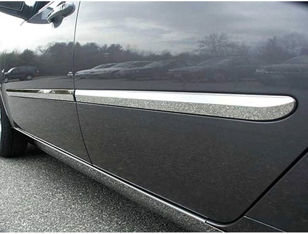 4p Luxury FX Chrome 1.5' Side Molding Insert Trim for 2006.5-2010 Kia Optima