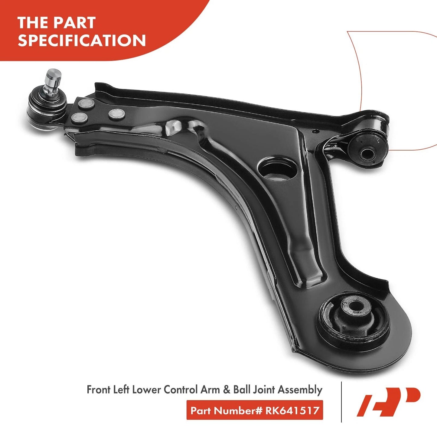 2X Front Lower Control Arm with Ball Joint for Suzuki Forenza (2004–2008)