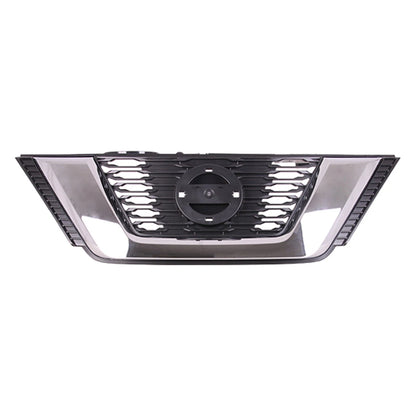 Replacement Black ABS Front Grille w/Chrome Molding for 2017-2018 Nissan Rogue