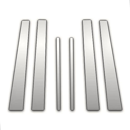 Chrome Pillar Post Covers 6pc Replacement for GMC Envoy XL (2002–2009)