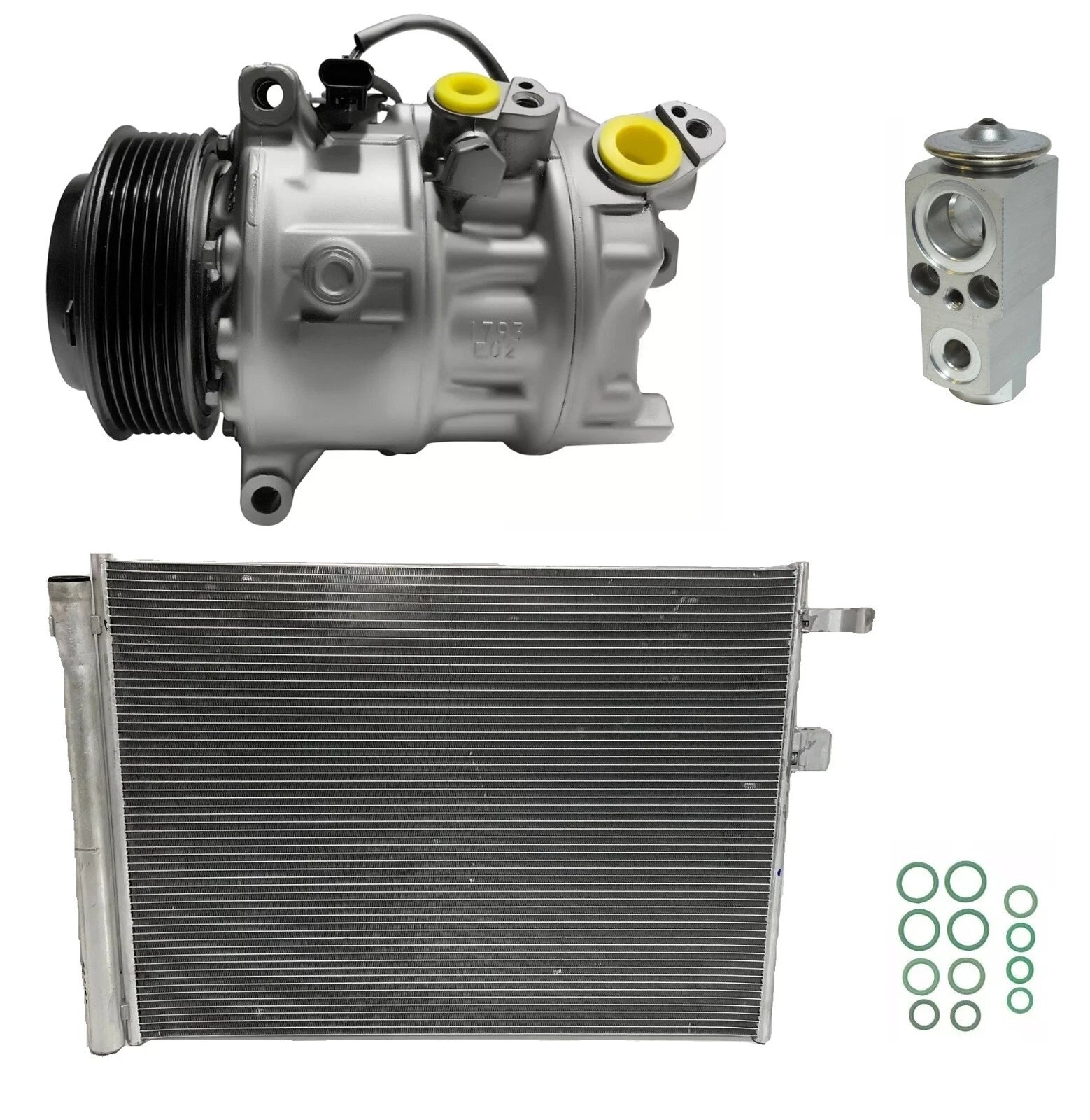 AC Compressor Kit With Condenser for BMW X5 4.4L V8 Turbo (2019–2019)