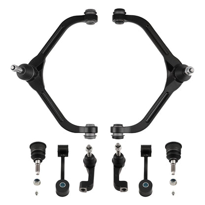 8x Front Upper Control Arms Ball Joints Tie Rods for Jeep Liberty (2005–2007)
