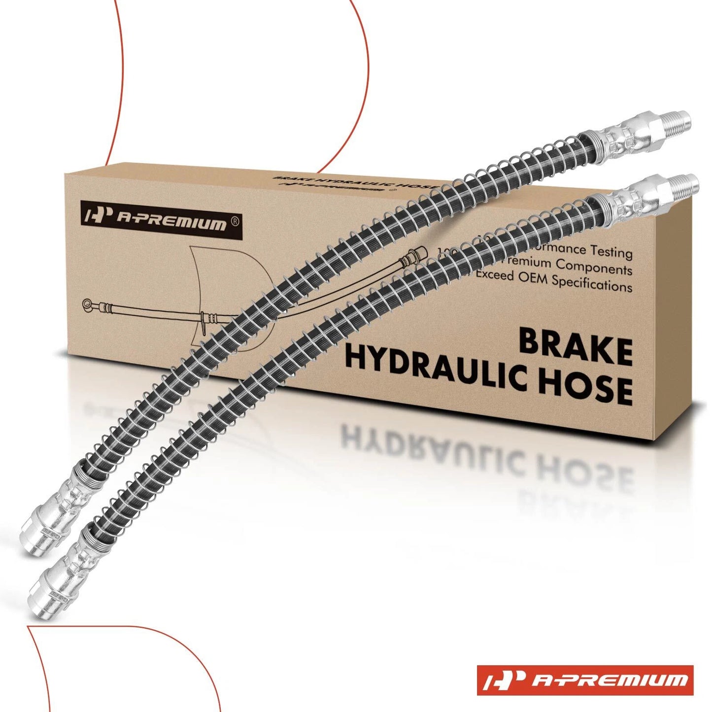 2X Rear Brake Hydraulic Hose for Mercedes-Benz C-Class (2008–2015)