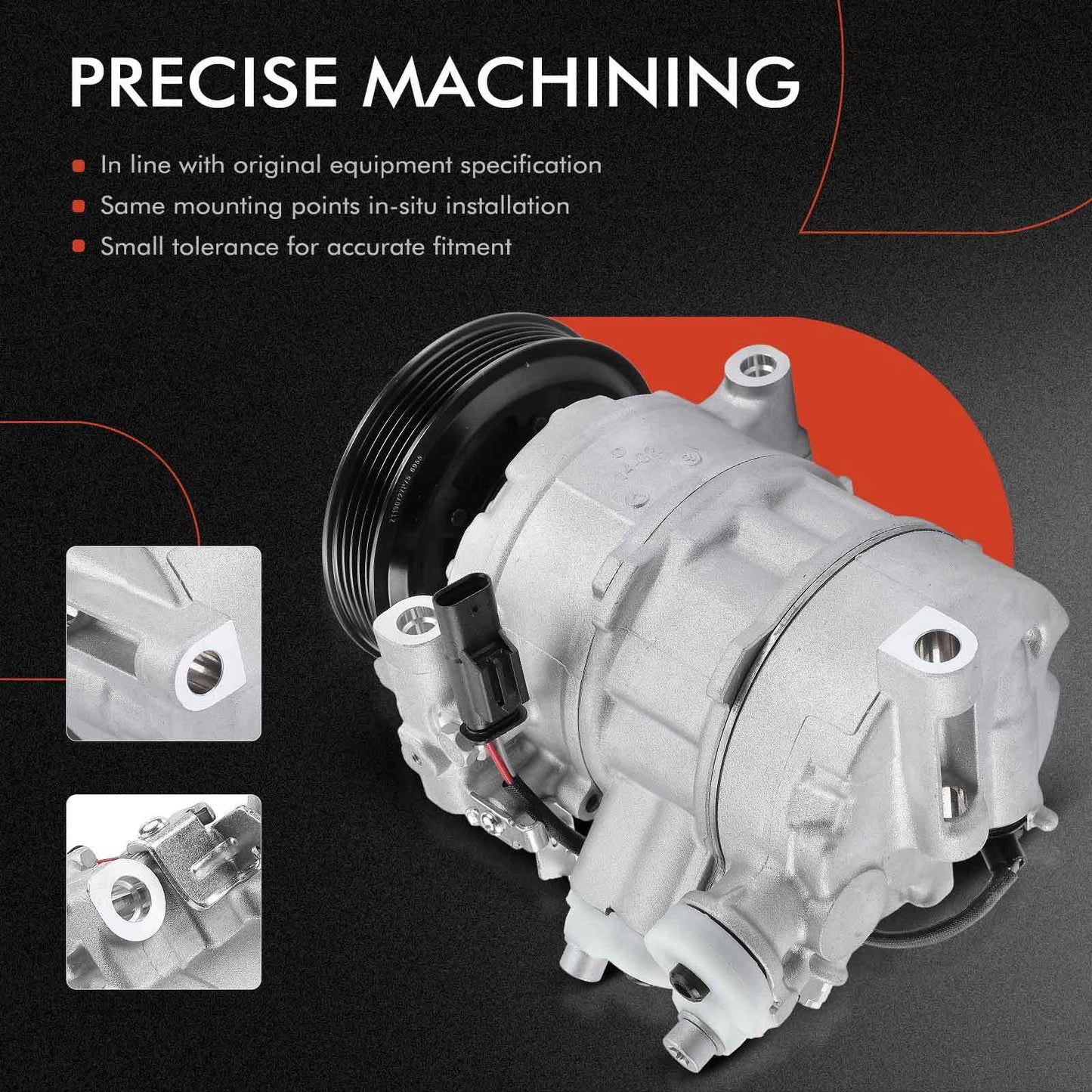 A/C Compressor with Clutch for Mercedes-Benz CLA250 (2014–2019)