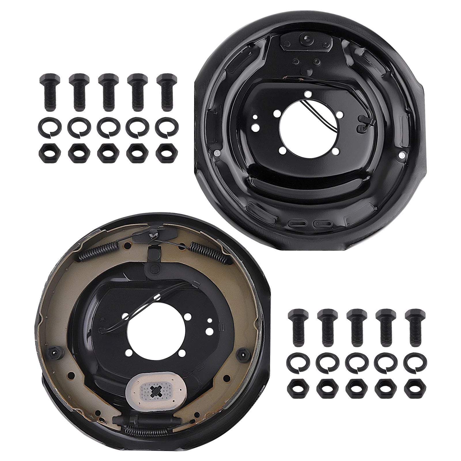 Electric Trailer Axle Brake Assembly Left & Right for 12" (5200–7000 lb) (2011–2015)
