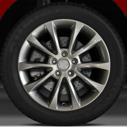 17x7.5 Factory Wheel (Hyper Medium Silver Full Face) for 2017-2018 Ford Fusion