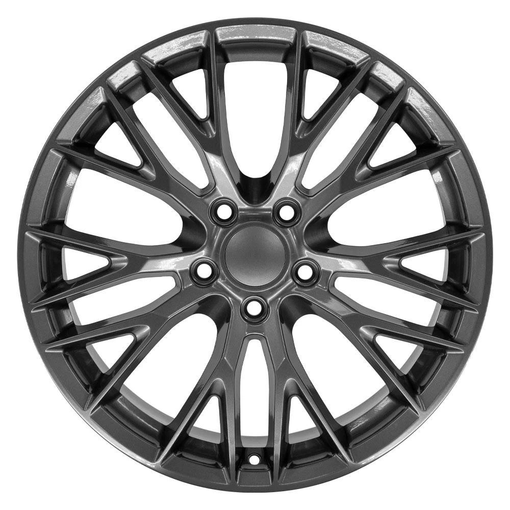 19 Inch Gunmetal Rear Wheel Replacement for 2005–2013 Chevy Corvette