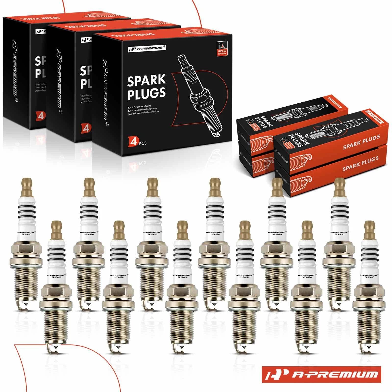 12x Iridium Platinum Spark Plugs for Mercedes-Benz S65 AMG (2015–2020)