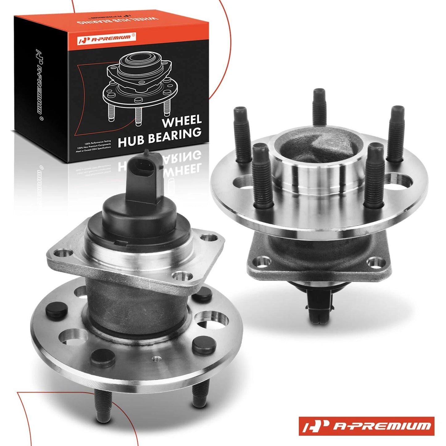 2X Rear Wheel Hub & Bearing Assembly with ABS for Chevy Malibu (1997–2000)
