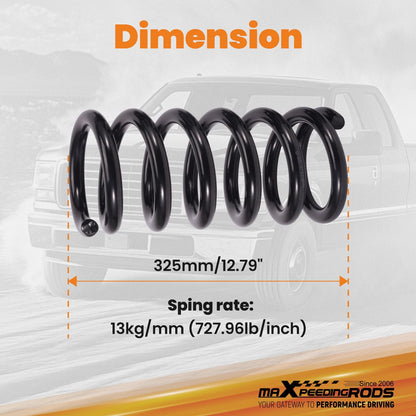 Front Suspension Drop Springs 1" for Ford F-150 2WD (1997–2003) 12.79" Length