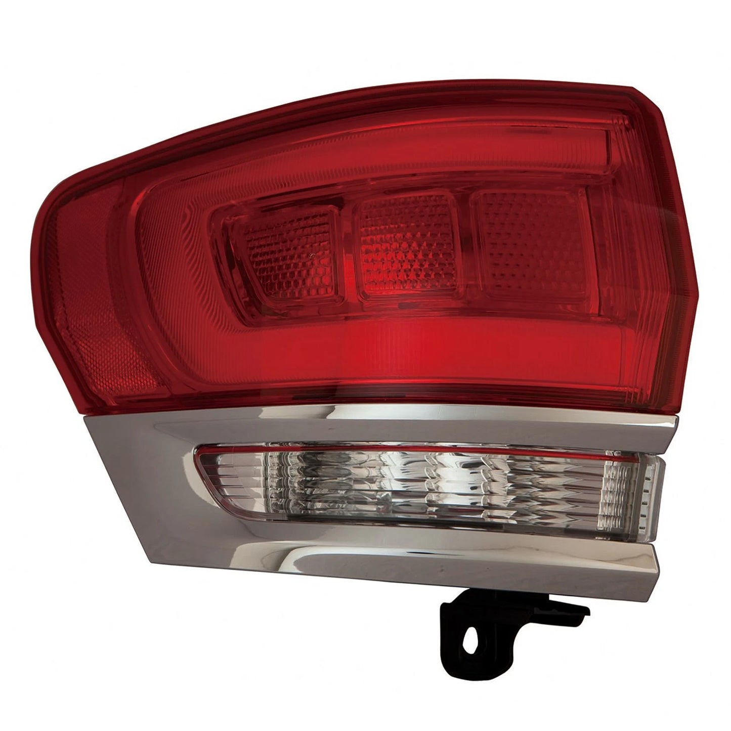 Chrome Driver Side Outer Tail Light Assembly for 2014-2021 Jeep Grand Cherokee
